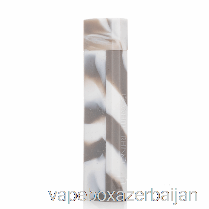 E-Juice Vape White Rhino Silicone Dab Out [Quartz] Grey White (UV Glow)